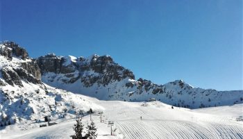 Piste da sci innevate ai Piani di Bobbio