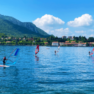 Lezione base di Windsurf sul Lago di Como